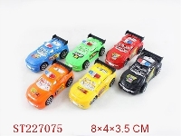 ST227075 - PULL-BACK CAR（6PCS）
