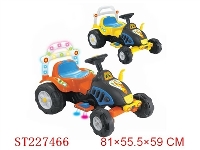 ST227466 - BABY RIDE ON CAR  ORANGE/YELLOW