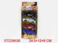 ST228630 - PULL-BACK CAR （4 COLOR ASSORTED)