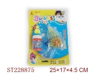 ST228875 - FRICTION BUBBLE GUN WITH LIGHT,USE 2AG13 BUTTONS,INCLUDED