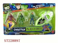 ST228897 - BEN10 PLAY SET WITH MUSIC AND LIGHT，BATTERIES INCLUDED