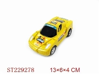 ST229278 - PULL -LINE RACING CAR ( 3 COLOR ASSORTED )