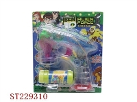 ST229310 - BEN10电动灯光音乐泡泡枪（单瓶水）