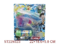 ST229323 - 玩具总动员电动灯光泡泡枪（单瓶水）