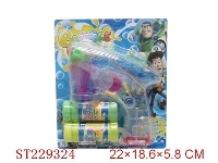 ST229324 - 玩具总动员电动灯光泡泡枪（双瓶水）