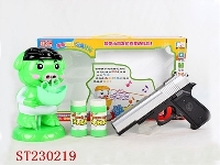 ST230219 - 泡泡猪训练枪（电动带声/带灯/泡泡/带旋转）