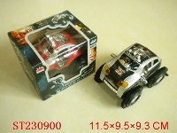ST230900 - 蜘蛛人电动翻斗车（2粒灯光/红黑2色混装）
