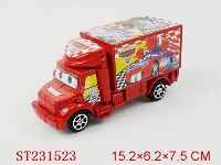 ST231523 - 汽车总动员标惯性货柜车（红蓝乌3色）