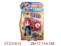 ST231614 - SUPER HERO REX CARTOON FIGURE AND FLYING DISK