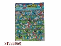 ST233050 - 3" SMURFS TOYS KEY RING,24PCS