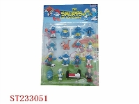 ST233051 - 16PCS SMURFS TOYS