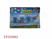 ST233063 - 4PCS SMURFS TOYS