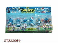 ST233064 - 3" SMURFS TOYS,6PCS