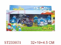 ST233071 - 2.5" SMURFS TOYS ,4ASSTD