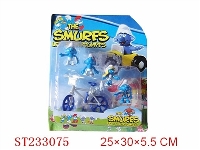 ST233075 - 2.5" SMURFS TOYS,4ASSTD
