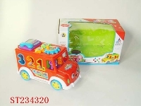 ST234320 - B/O BLOCK CAR WITH MUSIC & LIGHT