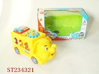 ST234321 - B/O BLOCK CAR WITH MUSIC & LIGHT