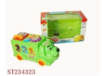 ST234323 - B/O BLOCK CAR WITH MUSIC & LIGHT