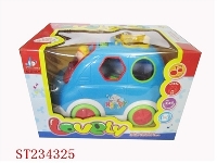 ST234325 - B/O BLOCK CAR WITH MUSIC & LIGHT