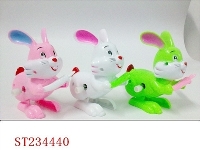 ST234440 - WIND-UP RABBIT WHITE/CYAN/PINK