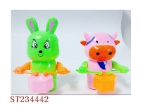 ST234442 - WIND-UP COW & RABBIT