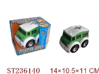 ST236140 - 电动卡通乌轮编程车带灯光音乐（绿色，不包电）