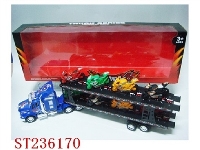 ST236170 - 惯性拉头车带8只滑行赛车摩托车