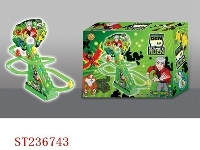 ST236743 - B/O RAIL BEN10 DUCK WITH LIGHT & MUSIC