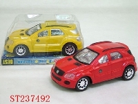 ST237492 - 明窗惯性仿真商务车车（红白黑单款3色混装）