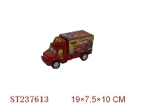 ST237613 - 汽车总动员惯性货柜车 红色