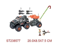 ST238577 - 三款拆装惯性(1卡)越野战车(1树)