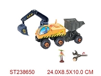 ST238650 - 拆装惯性佛手拖斗车(方形.1树)