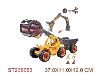ST238683 - 二款拆装惯性佛手拖斗车(木条.2树)
