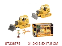 ST238775 - 二款拆装惯性推土工程车(1树)