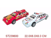 ST239600 - 俄文惯性消防警车（2款2色混装）
