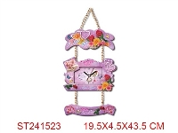 ST241523 - 热转印:玫瑰花吊连一钟