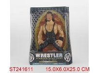 ST241611 - WWE25公分塑胶摔角斗士人偶（四款混装）