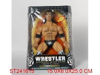 ST241615 - WWE25公分塑胶摔角斗士人偶（四款混装）