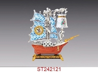 ST242121 - 帆船台灯钟