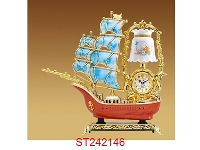 ST242146 - 帆船台灯钟