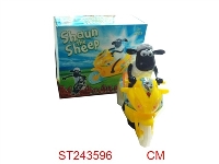 ST243596 - B/O SHAUN THE SHEEP MOTORCYCLE WITH LIGHT & MUSIC