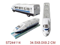 ST244114 - 喷漆镀座惯性列车（红蓝白3色混装）