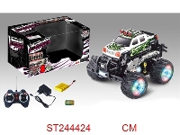ST244424 - 7/W R/C STUNT CAR WITH LIGHT & MUSIC