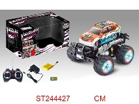 ST244427 - 7/W R/C STUNT CAR WITH LIGHT & MUSIC