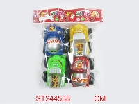 ST244538 - 二款四色卡通回力工程车