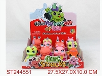 ST244551 - FREE WHEEL CARTOON CAR WITH LIGHT&MUSIC,4ASSTD