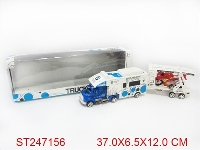 ST247156 - 惯性警车载摩托 2色混装