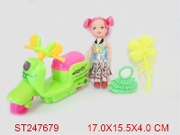 ST247679 - FREE WHEEL MOTORCYCLE WITH DOLL