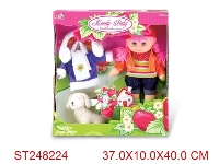 ST248224 - 14"FASHION CARTOON DOLL SET