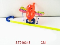 ST249343 - HAND PUSH DUCK WITH LIGHT & MUSIC